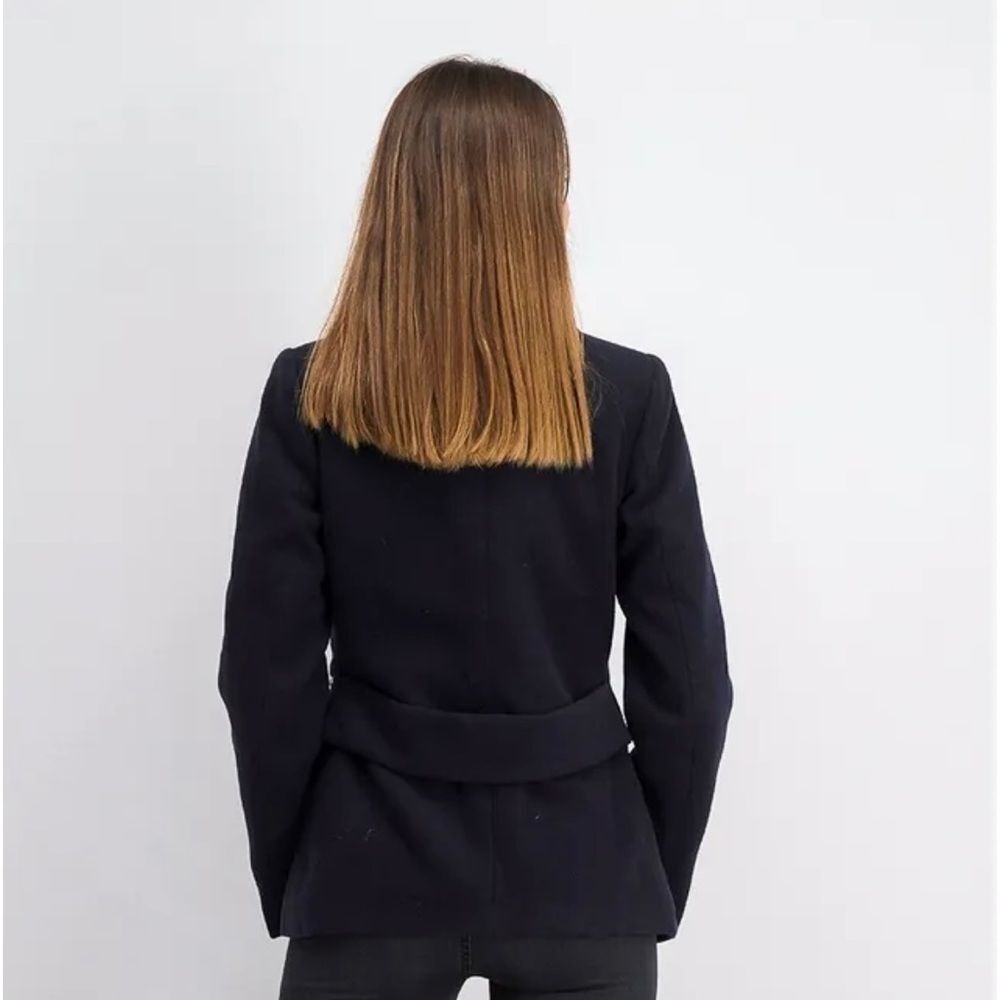 MARALYN & ME Juniors' Double-Breasted Peacoat BLACK JACKET small - Picture 5 of 8